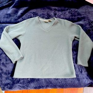 WM - L.L. Bean Fleece V-Neck